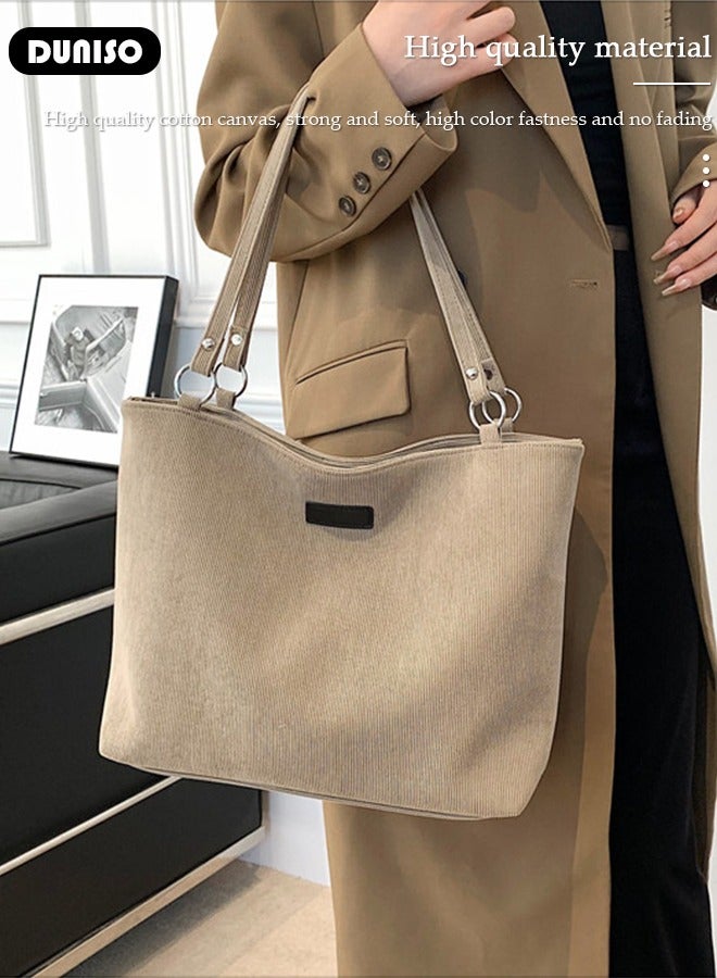 DUNISO Women's Shoulder Tote Bag Faux Leather Flap Design Handbag for Women Large Capacity Bucket Bag Fashionable Travel Messenger Shoulder Bag for Ladies Girls College Students  - Image 5