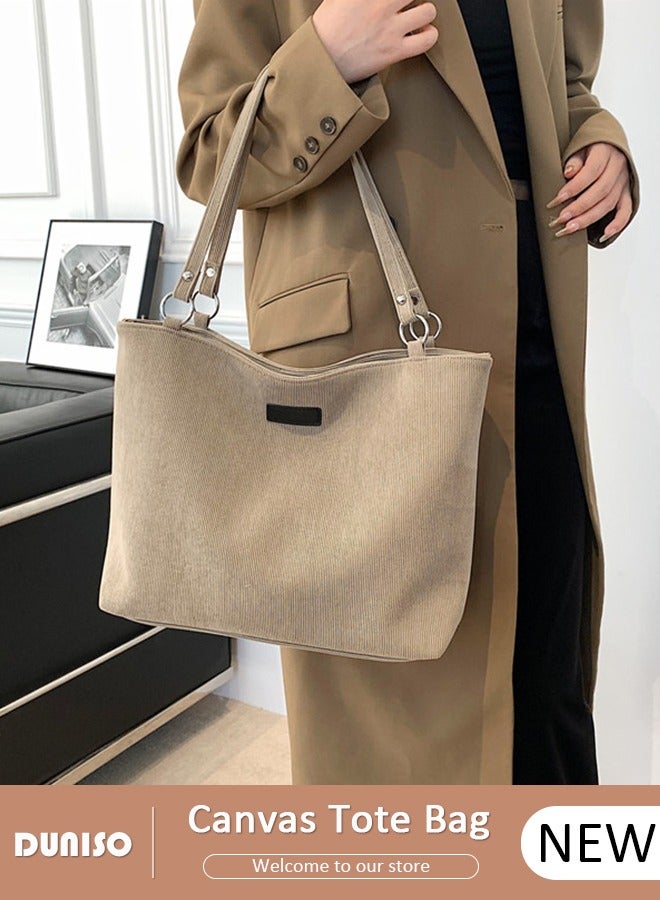 DUNISO Women's Shoulder Tote Bag Faux Leather Flap Design Handbag for Women Large Capacity Bucket Bag Fashionable Travel Messenger Shoulder Bag for Ladies Girls College Students  - Image 1