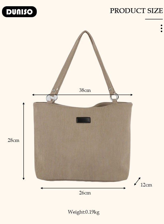 DUNISO Women's Shoulder Tote Bag Faux Leather Flap Design Handbag for Women Large Capacity Bucket Bag Fashionable Travel Messenger Shoulder Bag for Ladies Girls College Students  - Image 4