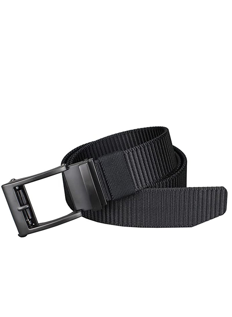 KASTWAVE - Belts for Men, Slides Men, Ratchet Belt Nylon Web, KASTWAVE Web Nylon Belts for Men Adjustable Automatic Slide Click Ratchet Golf Belt - Image 1