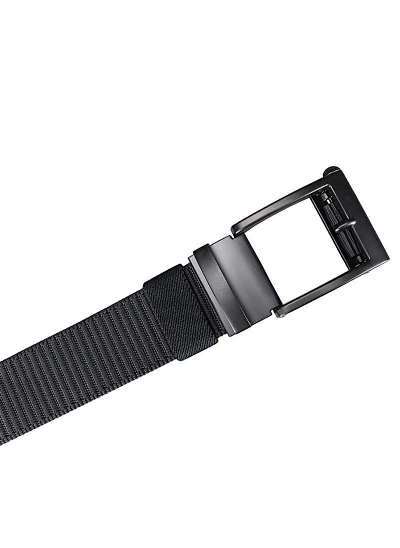 KASTWAVE - Belts for Men, Slides Men, Ratchet Belt Nylon Web, KASTWAVE Web Nylon Belts for Men Adjustable Automatic Slide Click Ratchet Golf Belt - Image 1