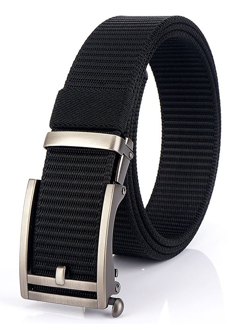 KASTWAVE - Belts for Men, Slides Men, Ratchet Belt Nylon Web, KASTWAVE Web Nylon Belts for Men Adjustable Automatic Slide Click Ratchet Golf Belt - Image 1