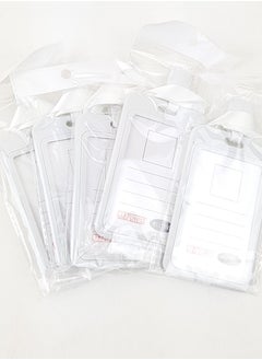 PARTNER 5-Piece ID Card Holder Vertical With Lanyard White Colour  - Image 1