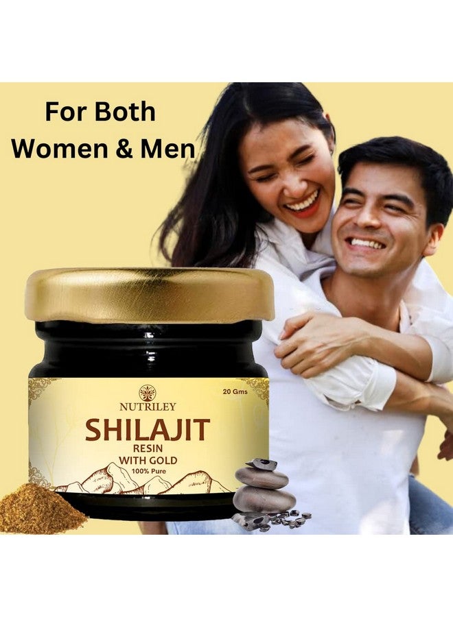 Nutriley Ayurvedic Shilajit Gold Resin | Contains 24 Carat Gold | Supports Overall Men's Health - 20 Grams Pack of 1 - Image 4