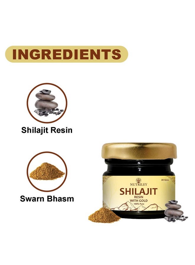 Nutriley Ayurvedic Shilajit Gold Resin | Contains 24 Carat Gold | Supports Overall Men's Health - 20 Grams Pack of 1 - Image 5
