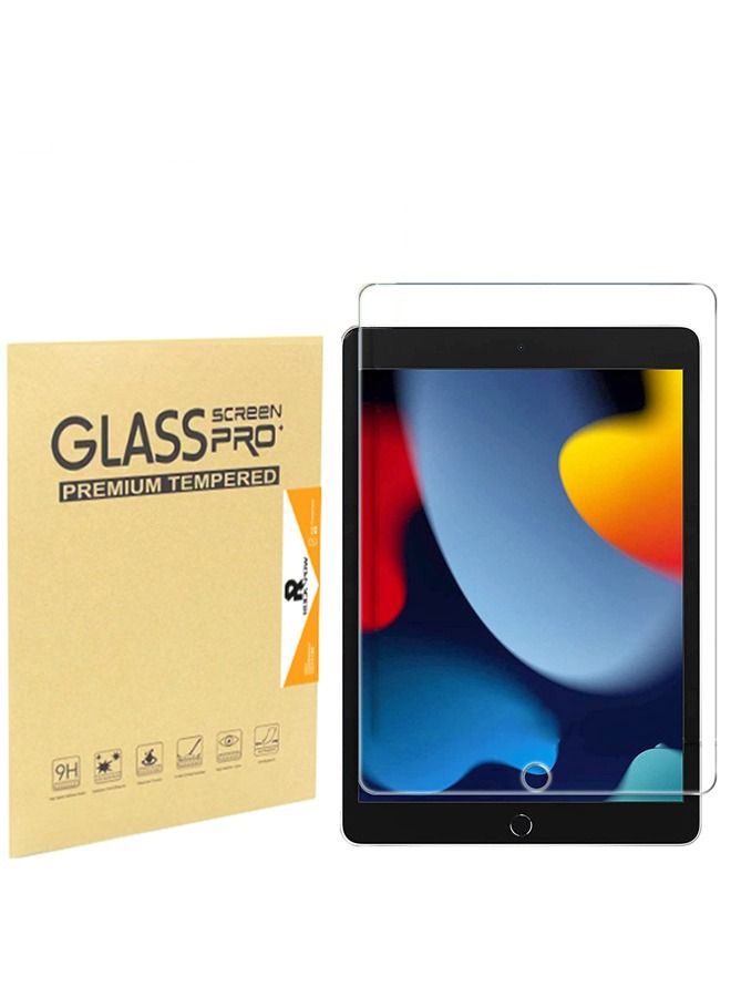 Rock Pow 1 Pack iPad 10.2 9th Generation 2021/ 8th 2020/ 7th 2019 Screen Protector, Tempered Glass Screen Film Guard for iPad 10.2" 9th A2602/A2603/ 8th A2270/A2428/ 7th  A2197/A2198/A2200 - Image 1