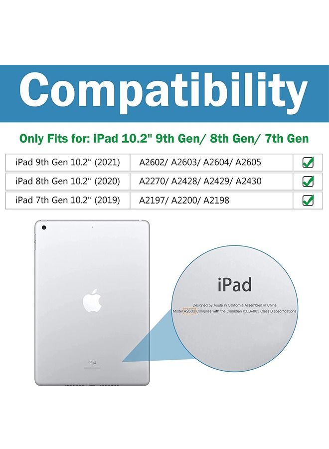 Rock Pow 1 Pack iPad 10.2 9th Generation 2021/ 8th 2020/ 7th 2019 Screen Protector, Tempered Glass Screen Film Guard for iPad 10.2" 9th A2602/A2603/ 8th A2270/A2428/ 7th  A2197/A2198/A2200 - Image 2