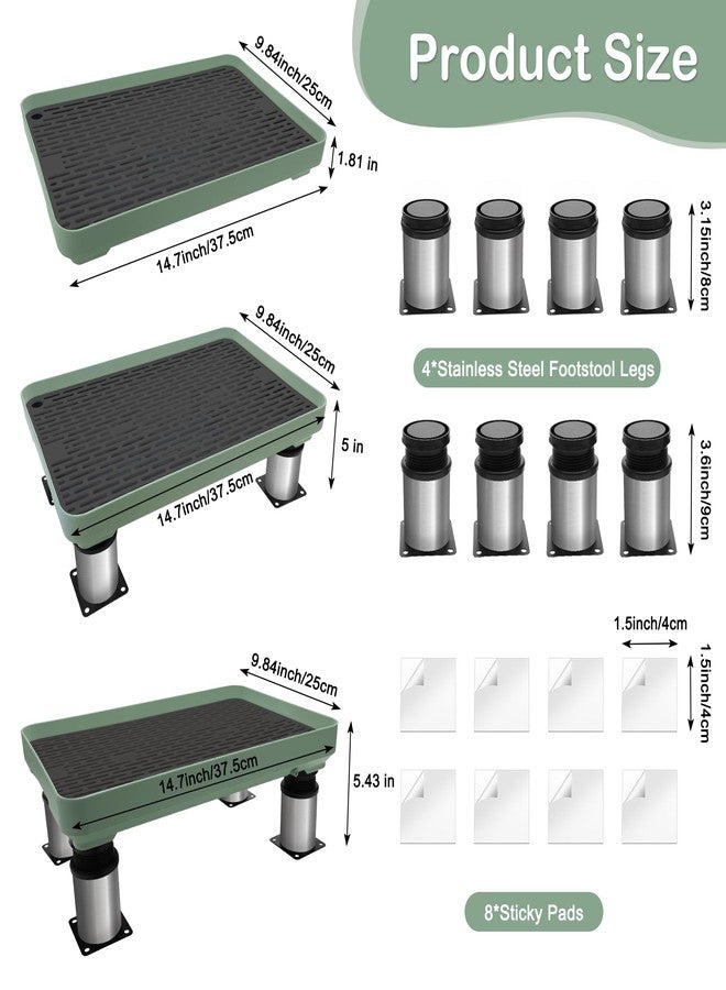 Catcan Adjustable Cat Ramp for Litter Box, Catcan Detachable Elevated Litter Box Steps with Sand Filter Function Non-Slip Tray for Small & Elderly Cats(14.7”x10”x2”) - Image 2