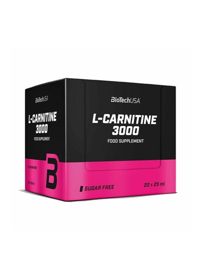BioTech - USA L-Carnitine 3000mg Shot – 20 Shots - Image 1