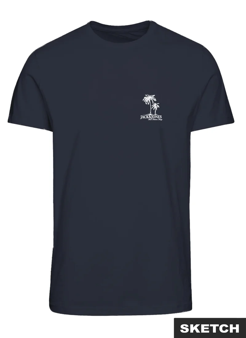 جاك وجونز جونيور تيشيرت شبابي بطبعة جرافيك وياقة مستديرة