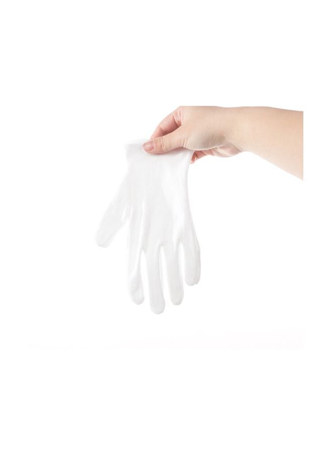 24-Piece Cotton Ceremonial Gloves Set White M - Image 4