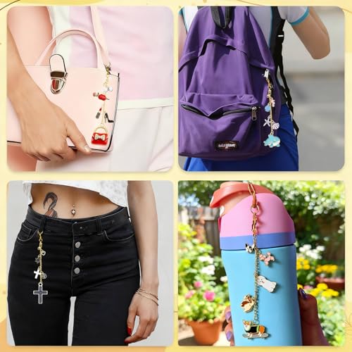 Zsynka Z-synka Daisy Bee Charm Compatible with Owala Water Bottle 24 oz,32 oz,40 oz,Coffee Tumbler,FreeSip,Daisy Accessories & Stanley Cup Charm,Flower Gifts for Women Men,Bag Keychain Airpods Decor - Image 5