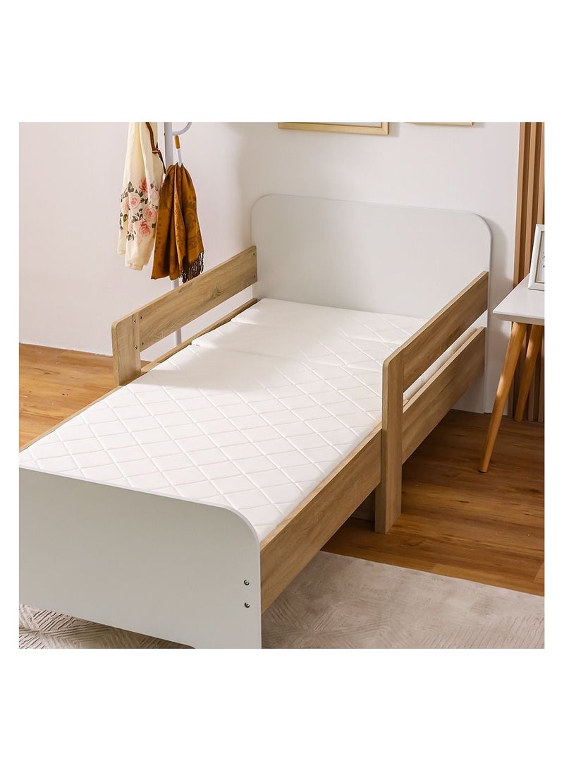 DANUBE HOME Strawberry Toddler Extendable Mattress Premium Comfort, Growing Kids, Hypoallergenic & Supportive Sleep Solution for Toddlers and Young Children â€“ 90 x 200 x 12cm - Image 1