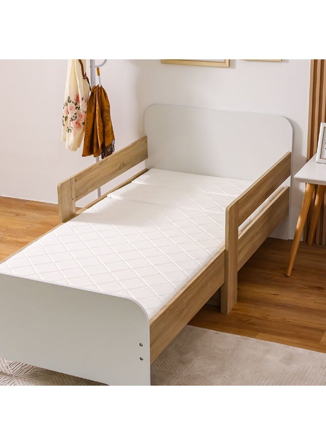 DANUBE HOME مرتبة فراش الأطفال القابلة للتمديد بتصميم الفراولة - راحة ممتازة، للأطفال المتنامين، مضادة للحساسية وداعمة لحل النوم للأطفال الصغار - 90 × 200 × 12 سم - Image 1