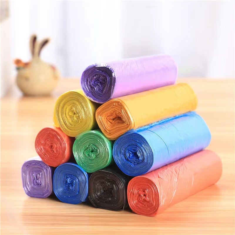 45*50Cm Disposable Perforated Flat Garbage Bags On A Roll, Made From New Material, Thickened And Sturdy, For Household Kitchen Use, Colorful - Image 5