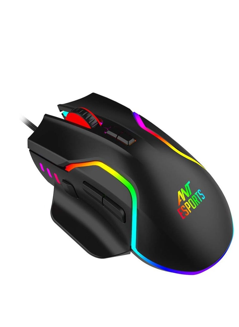 GM320 RGB Optical Wired Gaming Mouse | Ambidextrous Design | 8 Programmable Buttons | Adjustable DPI up to 12800 | RGB Lighting | Rapid-Fire Button - pzsku/Z10FCD1BB4353F15F69E5Z/45/_/1735795651/9cd798f7-8586-41df-82dd-4d8d7cdddd94