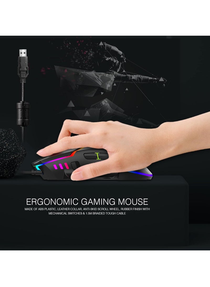 GM320 RGB Optical Wired Gaming Mouse | Ambidextrous Design | 8 Programmable Buttons | Adjustable DPI up to 12800 | RGB Lighting | Rapid-Fire Button - pzsku/Z10FCD1BB4353F15F69E5Z/45/_/1735795691/603bafe8-cb58-4265-bdc5-0ff6974d7002