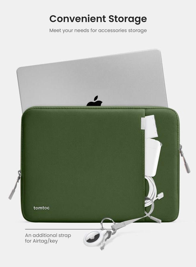 Tomtoc 360° Protective Laptop Sleeve for 16-inch MacBook Pro M4/M3/M2/M1 Pro/Max A3403 A3186 A2991 A2780 A2485 A2141 2024-2019, Dell XPS 16 Laptop, Water-Resistant MacBook Case with Accessory Pocket - Image 5
