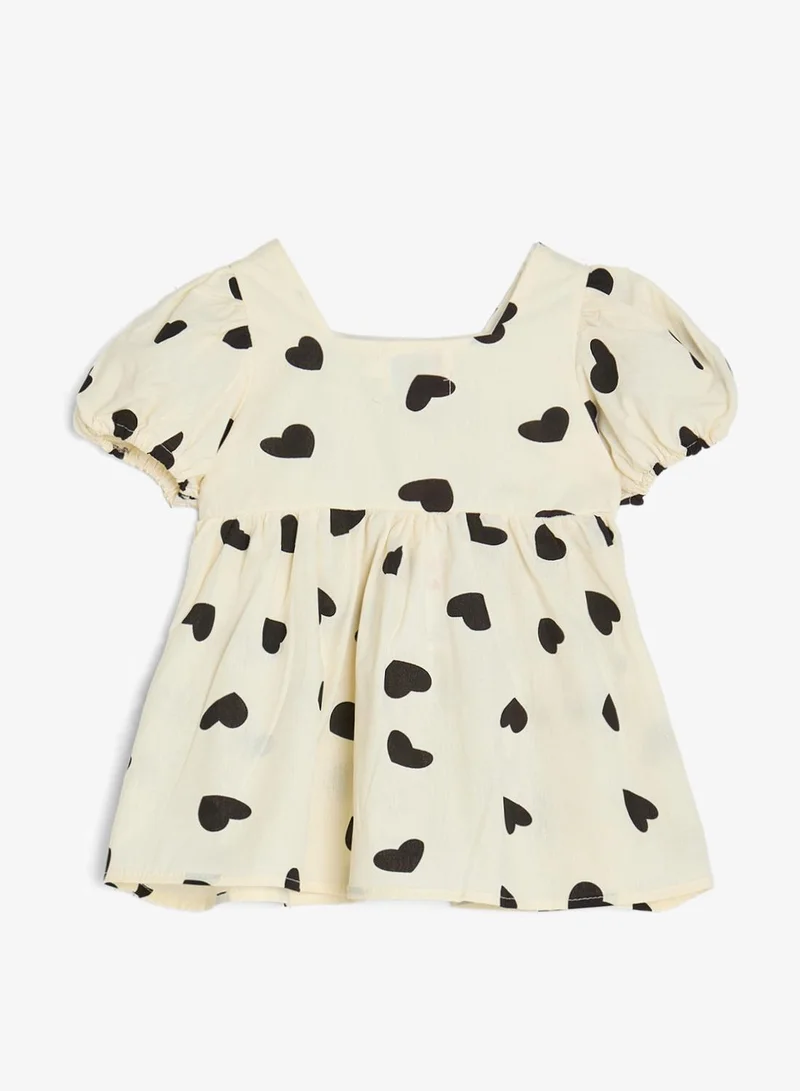 Pinata  Heart Printed Bow Dress for Women | Best Price UAE