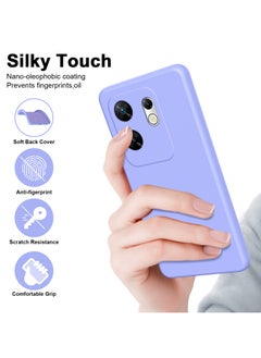 ICARLUS For Infinix Zero 30 4G Case Slim Liquid Silicone Protective Cover Purple  - Image 4