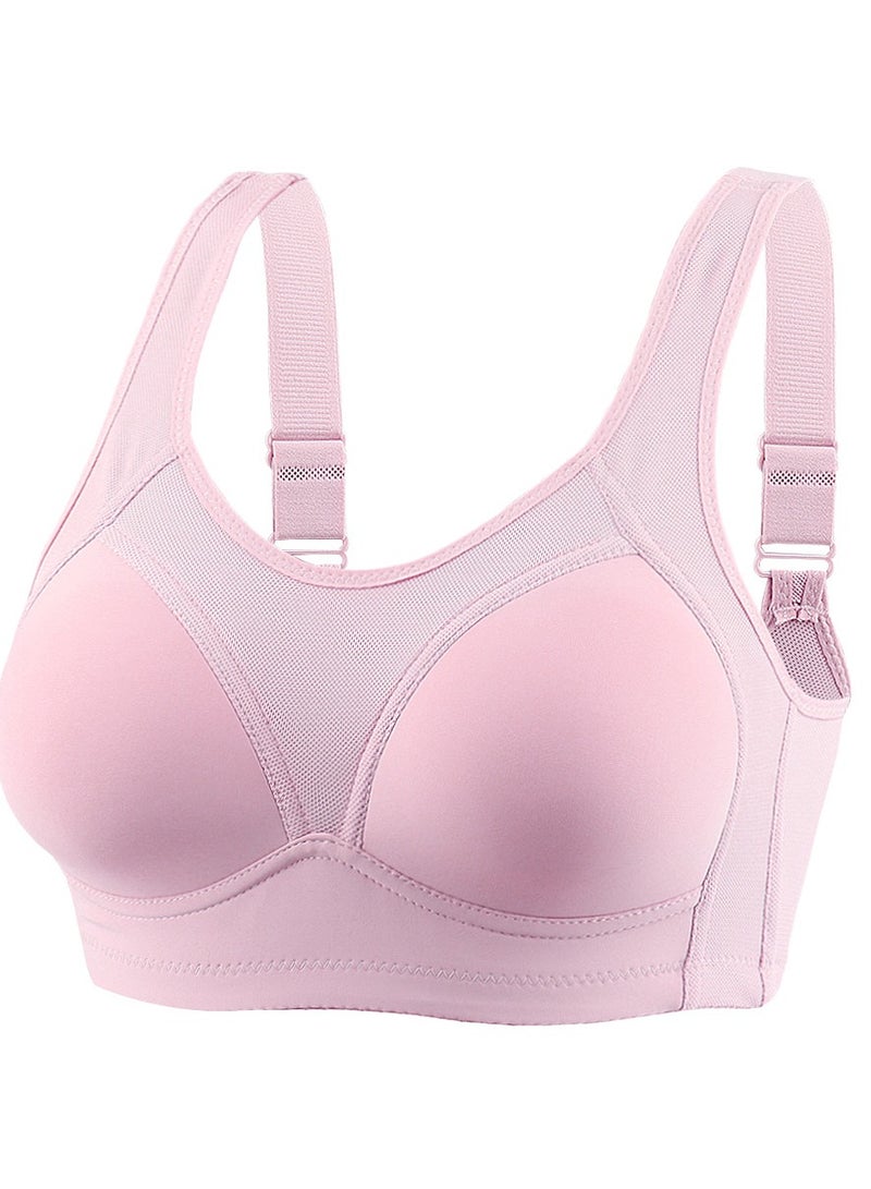 Women's Large Size Wire-Free C Cup Bra 3-Piece Set - Image 2