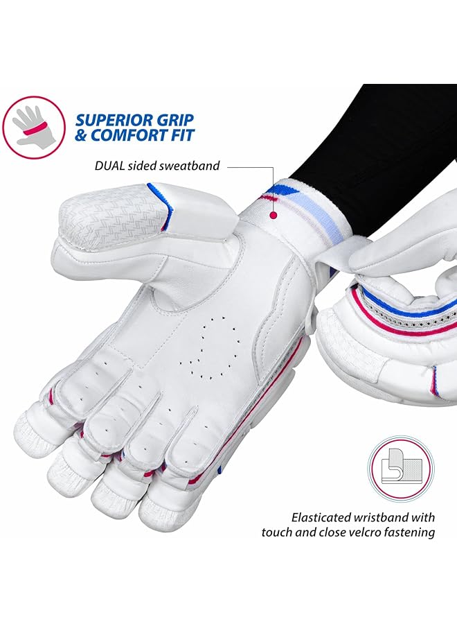 DSC Intense Passion Cricket Batting Gloves Multicolor Size: Boys For Right Hand Batsman - Image 4
