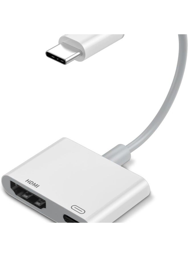 محول 4K Ultra HD HDMI إلى USB C من النوع C إلى موصل شاشة مزامنة HDMI يدعم Apple 15-اللون: 4K 30HZ - Image 1