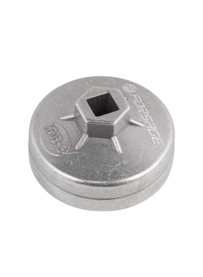 فورساج مفتاح كوب فلتر الزيت type 75mm x 12 point, in blister - Image 1