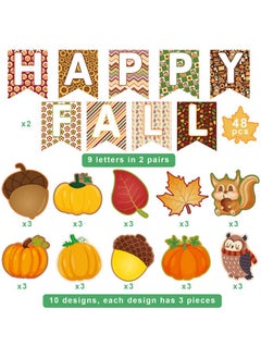 Happy Fall Cutouts Fall Classroom Decorations Autumn Bulletin Board Set 48Pcs - pzsku/Z10FD12121FBAA4765595Z/45/_/1731922543/75157c69-2c8d-4ca5-b21c-771bb4a1209b