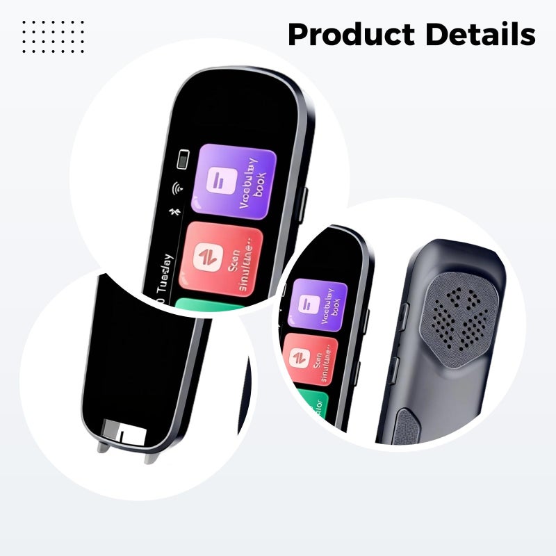 Language Translation Pen 142 Languages Online 10 Offline Real Time Voice OCR Reading Pen 64GB Card 3.69 Inch Touch Screen - Image 4