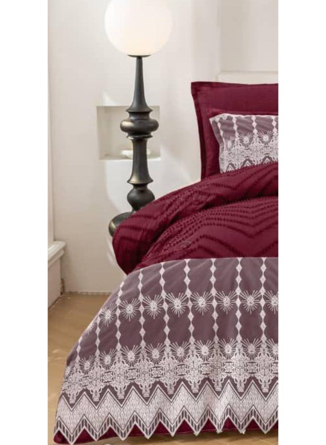 Red Rose Luxurious bridal double bedspread to add beauty to your room decor, size 240*260 cm - Image 2