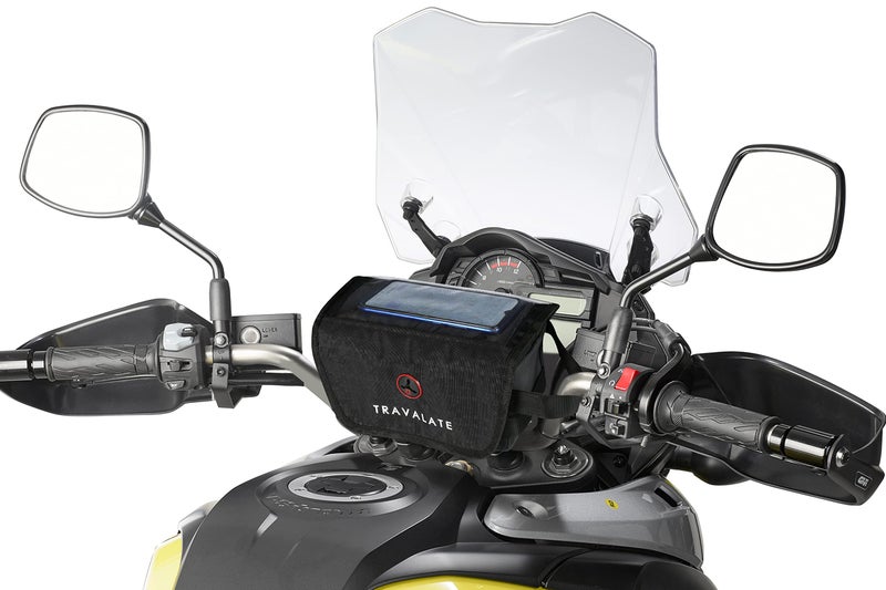 TRAVALATE Polyester Pouch-Bag For Bikes Mobilemate | Bike Mobile Holder| New 3-In-1 Design | Black - Image 1