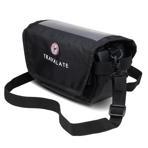 TRAVALATE Polyester Pouch-Bag For Bikes Mobilemate | Bike Mobile Holder| New 3-In-1 Design | Black - Image 3