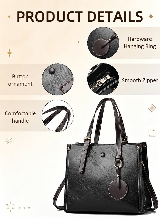 DUNISO Womens Purses and Handbags Shoulder Bags,  Leather Shoulder Crossbody Bag,   Ladies Designer Top Handle Satchel Tote Bag - Image 4