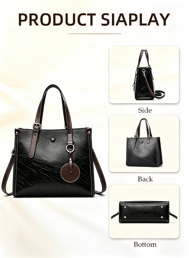 DUNISO Womens Purses and Handbags Shoulder Bags,  Leather Shoulder Crossbody Bag,   Ladies Designer Top Handle Satchel Tote Bag - Image 5