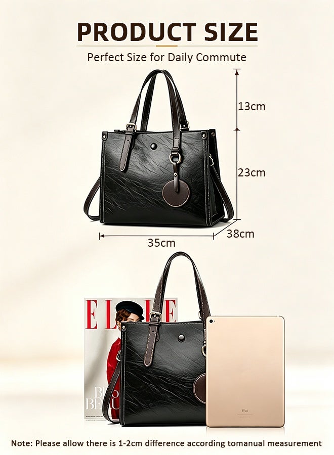 DUNISO Womens Purses and Handbags Shoulder Bags,  Leather Shoulder Crossbody Bag,   Ladies Designer Top Handle Satchel Tote Bag - Image 2