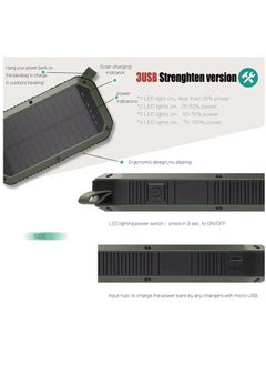 POWER Solar Power Bank 40000mAh with Wireless Charger LED Light Waterproof  - Image 4