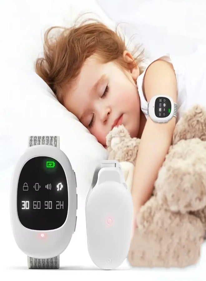 Osowake Bed Wetting Alarm ,Wristband Bed Wetting Alarm Clock, Vibration Timer Musical Potty Training for Kids and Adults Comfortable Wearable Design Child Progress Tracking Monitoring Built in Chart  - Image 1