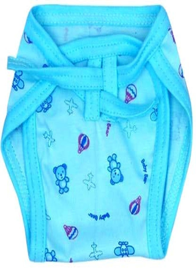 BIGBOUGHT New Born Baby Care Cloth Set Combo (Set of 12, Jhabla, Nappy, Mittens, Hosiery Material, Random Print (Multicolor) (Assorted) - Image 3