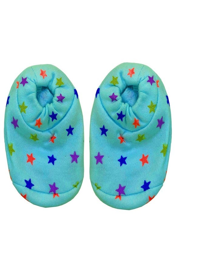 BIGBOUGHT New Born Baby Care Cloth Set Combo (Set of 12, Jhabla, Nappy, Mittens, Hosiery Material, Random Print (Multicolor) (Assorted) - Image 4
