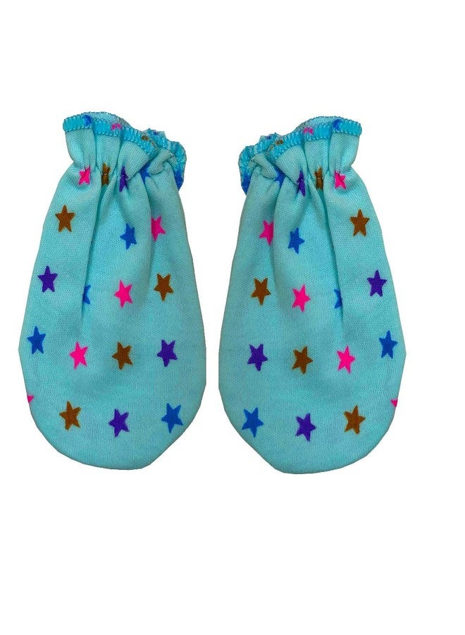 BIGBOUGHT New Born Baby Care Cloth Set Combo (Set of 12, Jhabla, Nappy, Mittens, Hosiery Material, Random Print (Multicolor) (Assorted) - Image 5