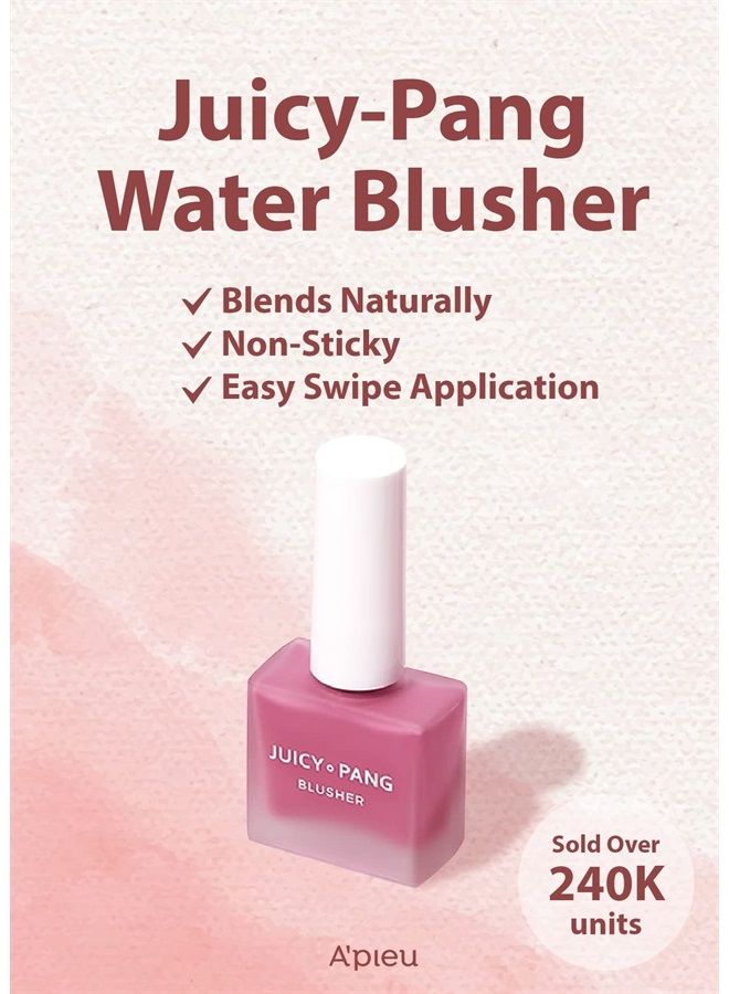 A'Pieu JUICY-PANG WATER BLUSHER (PK02 - Raspberry) - Korean Liquid Blush For Cheeks K Beauty Makeup - Image 2