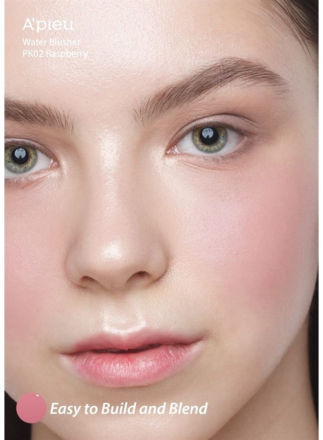 A'Pieu JUICY-PANG WATER BLUSHER (PK02 - Raspberry) - Korean Liquid Blush For Cheeks K Beauty Makeup - Image 3
