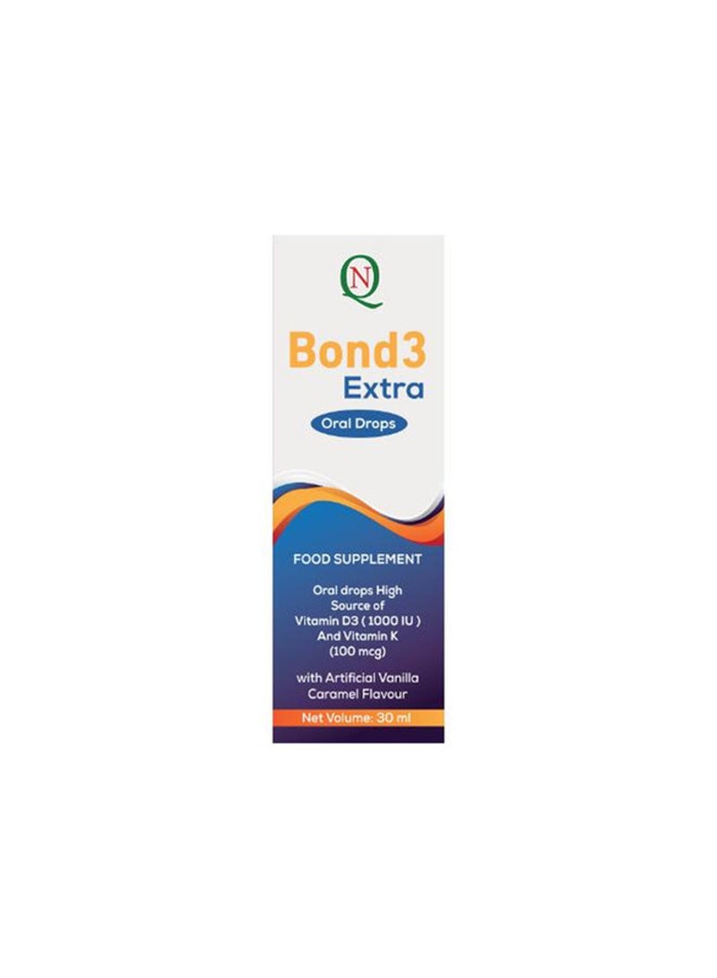 Noor AlQmar Bond3 Extra Oral Drops With Vit D3 To Support Bone Health - 30 Ml - Image 1