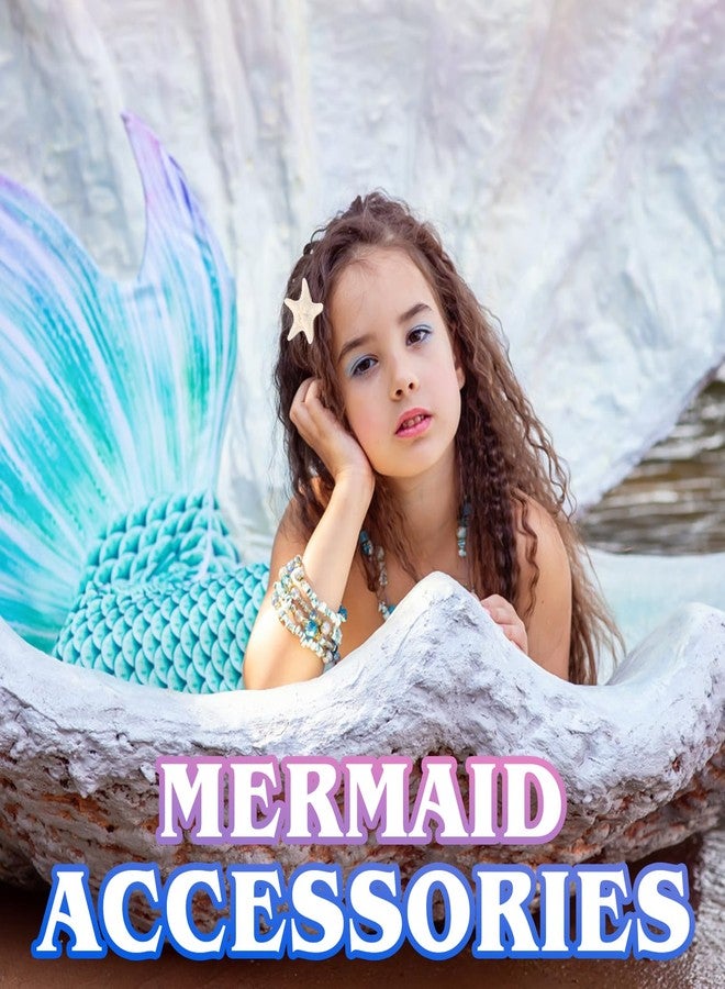 Atoden Starfish Hair Clips Mermaid Hair Accessories 10Pcs Sea Star Barrettes Decorative Hair Pins for Women Girls Summer Beach Party Mermaid Costume Outfits Halloween Cosplay - Image 3