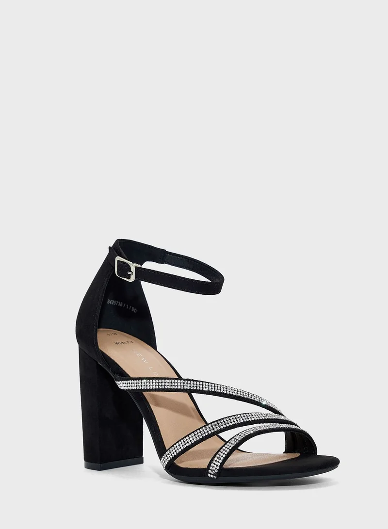 NEW LOOK Sparkle Ankle Strap Sandals