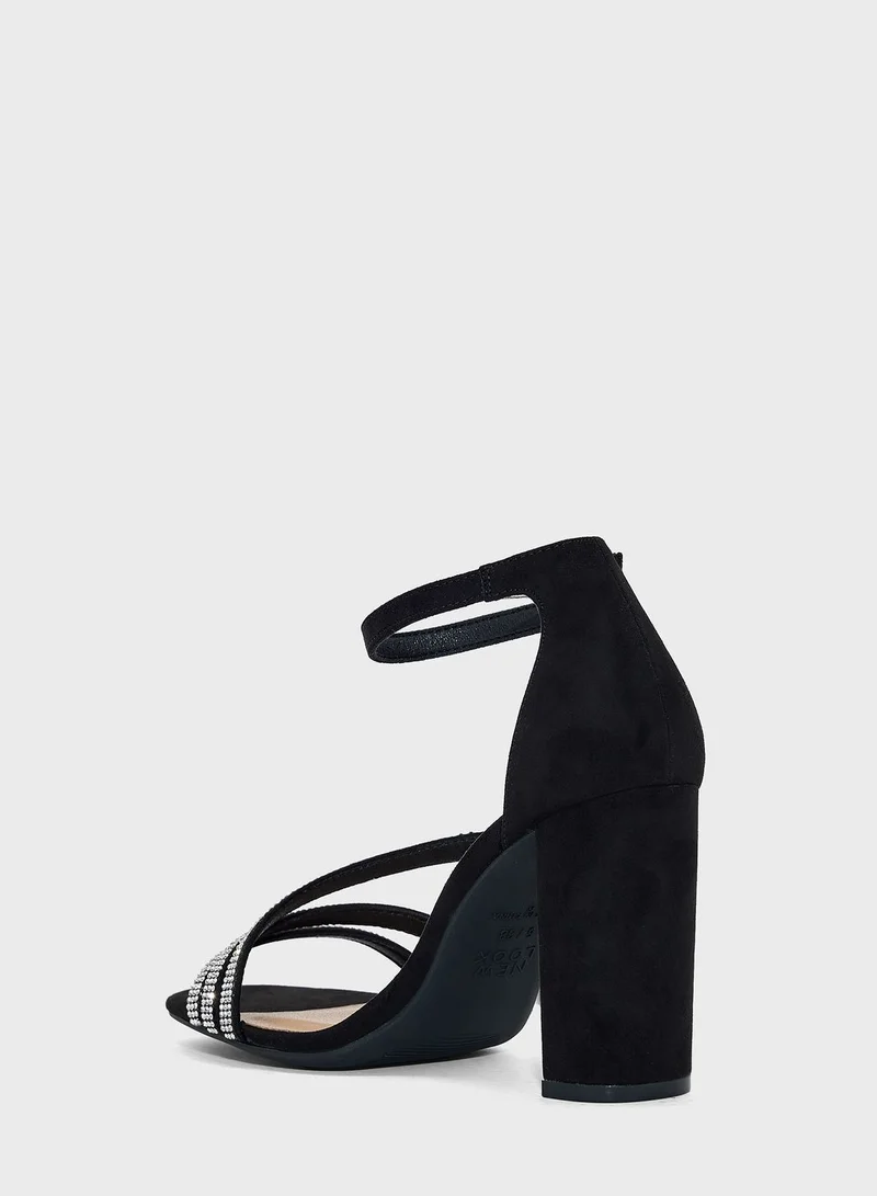 NEW LOOK Sparkle Ankle Strap Sandals
