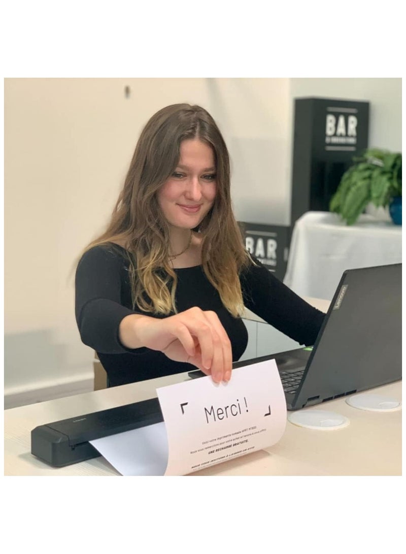 HPRT MT800 Portable A4 Thermal Printer Black - Image 3