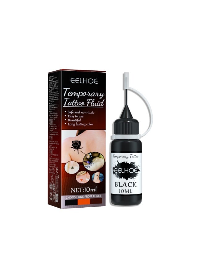 EELHOE Temporary Tattoo Ink Pen Black Color Safe Non-Toxic Easy to Use Long-Lasting DIY Body Art - Image 5