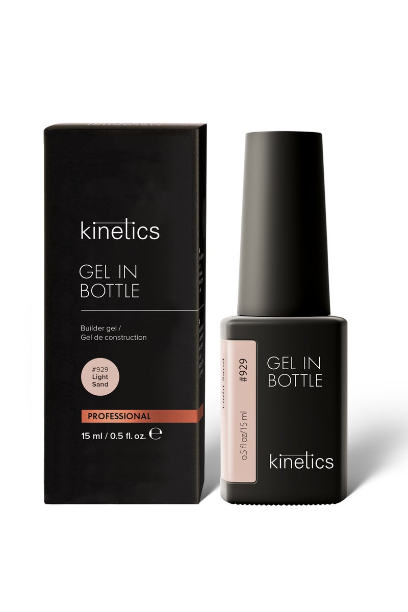 KINETICS جل في زجاجة جل بناء احترافي 15 مل | #929 رمل فاتح